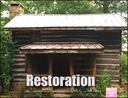 Historic Log Cabin Restoration  Damascus, Virginia